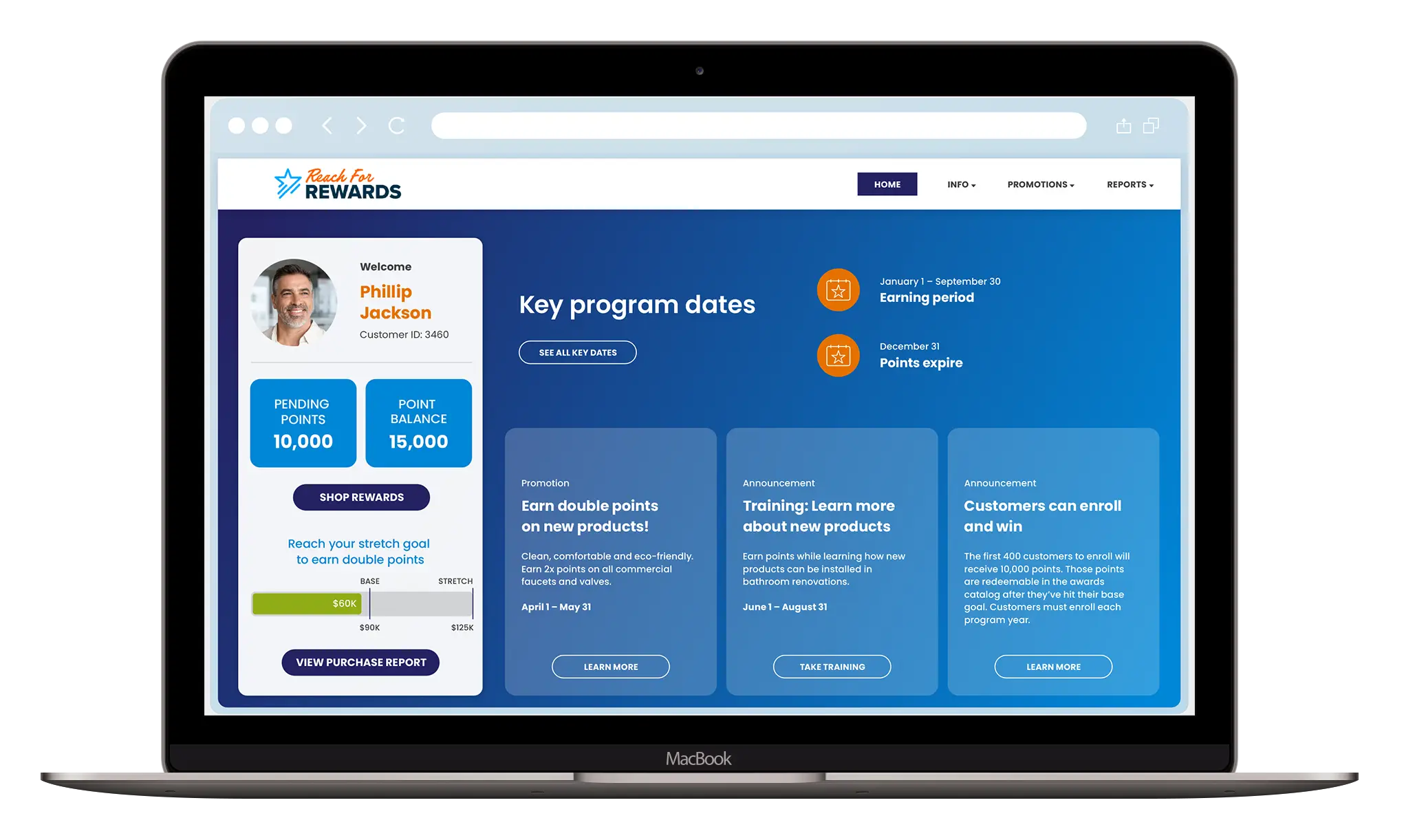 Incentive platform demo highlighting gamification, rewards, and training features
